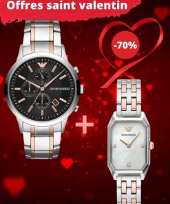Montre EMPORIO ARMANI HOMME ET FEMME OFFRE COUPLE