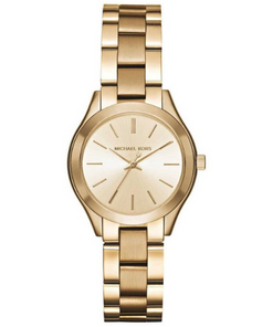MICHAEL KORS Mini Slim Runway Gold Stainless Steel Bracelet MK3512