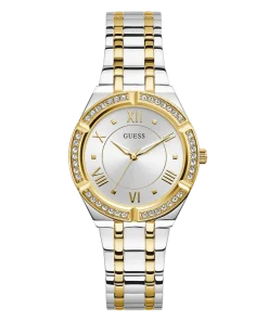SILVER TONE/GOLD TONE CASE SILVER TONE/GOLD TONE STAINLESS STEEL WATCH
