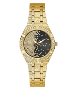 GOLD TONE CASE GOLD TONE STAINLESS STEEL WATCH