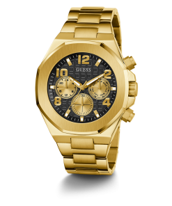 GUESS Mens Gold Tone Multi-function Watch