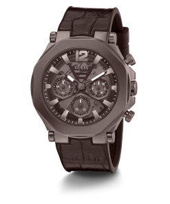 GUESS Mens Chocolate Brown Multi-function Watch