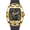 Montre analogique à découpe noire et dorée GW0500G1