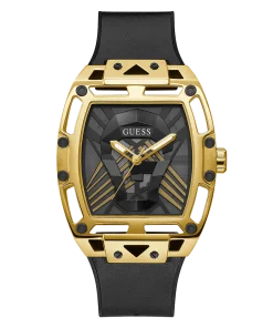 Montre analogique à découpe noire et dorée GW0500G1