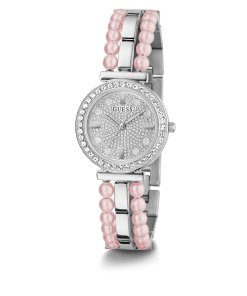 GUESS Ladies Silver Tone Analog Watch
