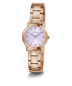 GUESS Ladies Rose Gold Tone Analog Watch