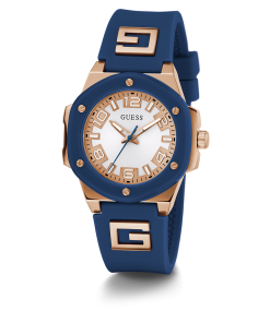 GUESS Ladies Blue 2-Tone Analog Watch