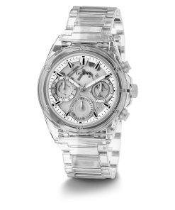 GUESS Eco-Friendly Ladies Clear Multi-function Watch