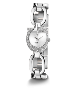 GUESS Ladies Silver Tone Analog Watch