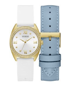 GUESS Ladies Gold Tone Analog Watch Box Set