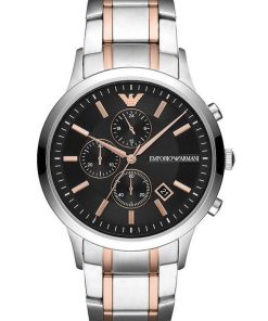 EMPORIO ARMANI Renato Chronograph Quartz Black Dial Men's Watch AR11165