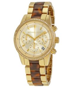 Montre MICHAEL KORSRitz Chrongraph Champagne Dial Ladies mk6322