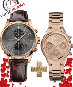 Pack Couple MONTRE Hugo Boss Homme + GUESS Femme