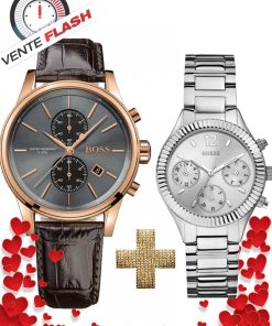 Pack Montre HUGO BOSS Homme + GUESS Pour Femme