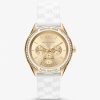 Oversized Jessa Gold-Tone and Embossed Silicone montre maroc