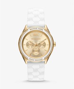 Oversized Jessa Gold-Tone and Embossed Silicone montre maroc