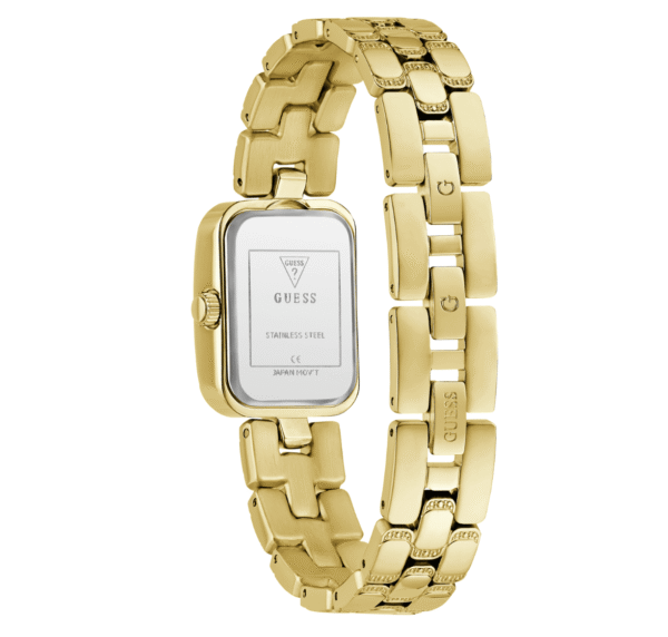 Montre Femme GUESS GW0865L2 : L'Élégance Rectangulaire Dorée