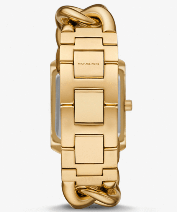 bracelet-michael-kors-emery-mk7300.png Montre Femme Michael Kors Emery MK7300 : Rectangulaire, Dorée et Bracelet Chaîne