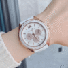 cadran-michael-kors-jessa-mk6945-cristaux.png Montre Femme Michael Kors Jessa MK6945 : Le Sport-Chic Or Rose et Blanc