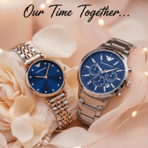 coffret-montres-couple-emporio-armani-ar2448-ar11092-cadeau-maroc.png Coffret Saint Valentin Emporio Armani : Duo Montres Couple AR2448 et AR11092 "Midnight Blue"