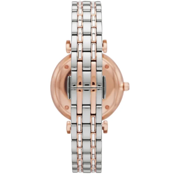 emporio-armani-ar11293-montre-femme-bracelet-detail.webp EMPORIO ARMANI Gianni T-Bar AR11293 Montre Femme Bicolore Cristaux