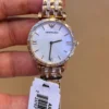 EMPORIO ARMANI Gianni T-Bar AR11294 Montre Femme Rose Gold Nacre