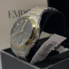 emporio-armani-ar11527-montre-homme-profil-boitier-couronne.webp EMPORIO ARMANI Paolo AR11527 Montre Homme Chronographe Bicolore
