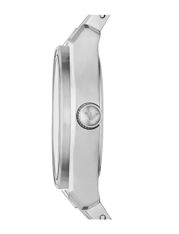 Emporio Armani AR11593 Federica en acier inoxydable argenté avec cadran bleu glacier