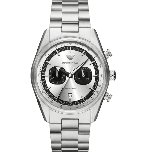 Montre Emporio Armani AR11636 Homme – Chronographe Racer Acier Argenté