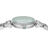 Montre femme Emporio Armani AR11667 en acier inoxydable avec cadran vert clair et bracelet argenté