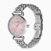 Montre femme Emporio Armani AR11686 en acier inoxydable avec cadran rose et bracelet argenté