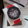 GUESS Momentum GW0263G3 Montre Homme Chronographe Rouge