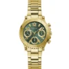 GUESS GW0465L5 Cosmic – Montre femme dorée à cadran vert