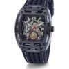 GUESS GW0499G1 Phoenix – Montre Homme Navy à Cadran Skeleton