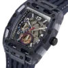 GUESS GW0499G1 Phoenix – Montre Homme Navy à Cadran Skeleton