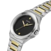 guess-gw0833g3-vinyl-homme-cadran-noir-acier-2tone-diamant-detail.webp Montre homme Guess Vinyl GW0833G3 en acier inoxydable 2-tone avec cadran noir et diamant