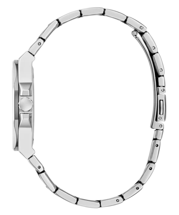 guess-gw0873l1-profil-boitier-montre-femme-bleu-clair.webp GUESS Empress GW0873L1 Montre Femme Argentée Cadran Bleu