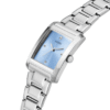 Montre femme Guess GW0876L1 en acier inoxydable avec cadran bleu glacier et bracelet argenté