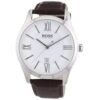 hugo-boss-1513021-ambassador-2-1.jpg Montre Homme Hugo Boss 1513021 Ambassador – Cadran Blanc & Bracelet Cuir Marron 43 mm
