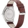 Montre Homme Hugo Boss 1513041 Ambassador – Cadran Gris & Bracelet Cuir Croco 43 mm