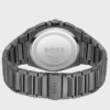 hugo-boss-1514045-dos-boitier-etancheite.png Montre Homme Hugo Boss Steer 1514045 : Chrono Gris Gunmetal & Vert Olive