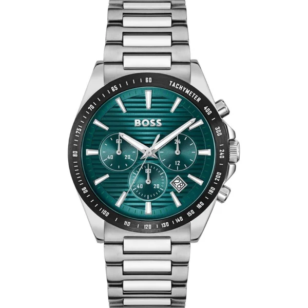 hugo-boss-1514241-montre-homme-chronographe-cadran-vert.webp Montre Homme Hugo Boss 1514241 Strike Chrono – Cadran Vert & Acier 41 mm