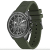 Montre Hugo Boss Volane 1513952– Chronographe Cadran Gris & Silicone Kaki