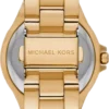 Montre Michael Kors Lennox MK7404 Femme 37mm — Cadran Noir & Bracelet Acier Doré