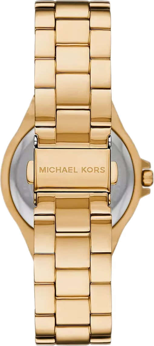 Montre Michael Kors Lennox MK7404 Femme 37mm — Cadran Noir & Bracelet Acier Doré
