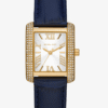 Montre Michael Kors Emery MK2982 – Dorée Pavé Cristaux & Cuir Bleu Marine