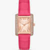 michael-kors-emery-mk2984-or-rose-cuir.png Montre Femme Michael Kors Emery MK2984 : Or Rose, Cristaux et Cuir Crocodile