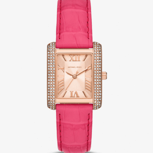 michael-kors-emery-mk2984-or-rose-cuir.png Montre Femme Michael Kors Emery MK2984 : Or Rose, Cristaux et Cuir Crocodile