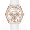 michael-kors-jessa-mk6945-or-rose.png Montre Femme Michael Kors Jessa MK6945 : Le Sport-Chic Or Rose et Blanc