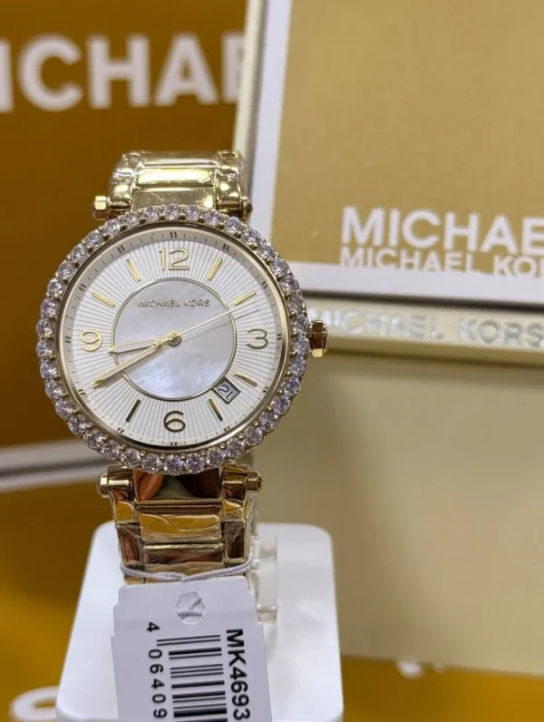 Michael Kors MK4693 Parker – Montre femme dorée élégante